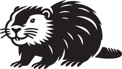 Beaver Silhouette SVG Design