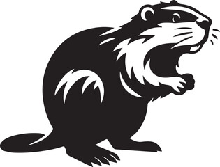 Beaver Silhouette SVG Design