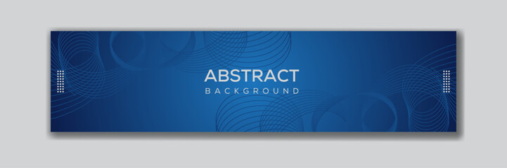 Creative abstract technology LinkedIn banner template, Creative colorful background