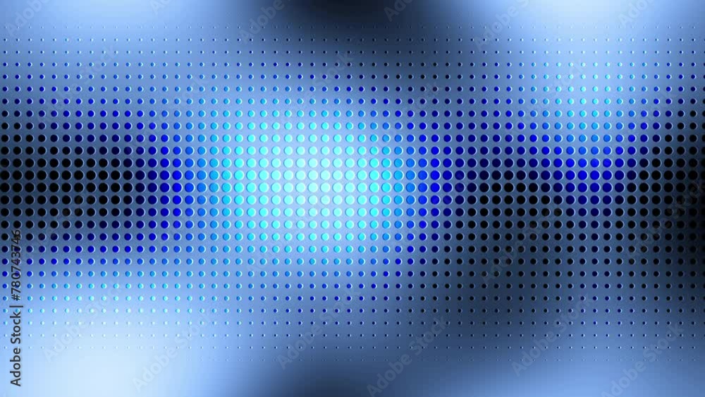 Aufkleber abstract background with glossy blue dots and blur background. seamless looping motion design. video