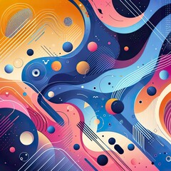 Illustration vector graphic of Abstract background modern design color