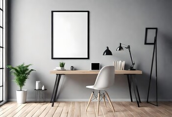 modern living room with table