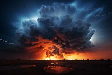 Landscapes, raging storms and violent and dangerous lightning strikes.