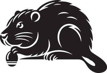 Beaver Silhouette Design 