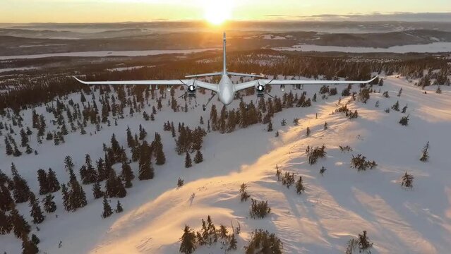 Bayraktar TB2 Unmanned aerial vehicle gliding through the clouds.  Bayraktar TB2, High-Altitude Long-Endurance, Unmanned Combat Aerial Vehicle made by Baykar Tech.
