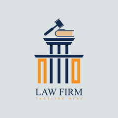 NO Set of modern law firm justice logo design vector graphic template.