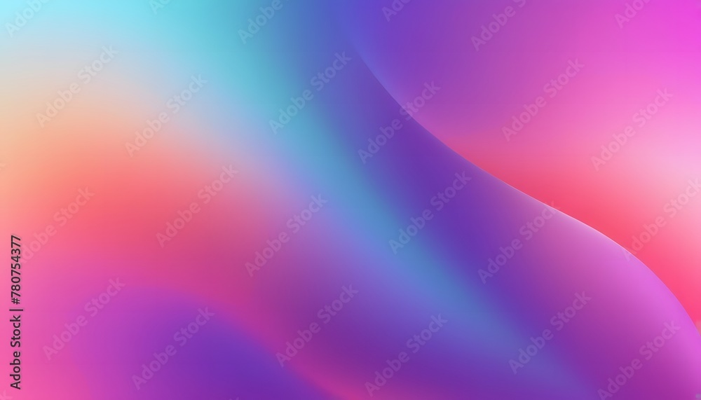 Wall mural purple and orange gradient background dynamic wavy light and shadow. ai generate