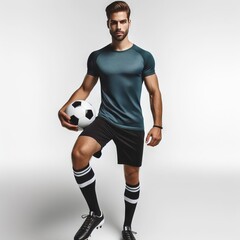 man with soccer ball