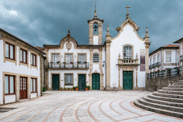 Ponte da Barca, Portugal - September 9, 2023: The church of Misericórdia is one of the oldest monuments in the city, dating back to the 15th century. - 780755580