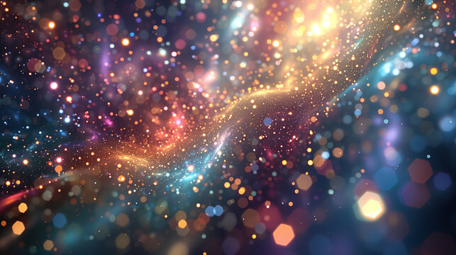 Humanity's destiny unfolds in a cascade of pixelated stars