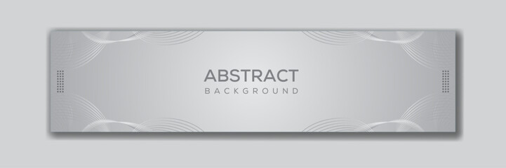 Abstract technology LinkedIn cover banner template, creative and modern layout
