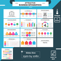 Fototapeta na wymiar Business Infographic Set, infographics collection, infographic, list infographic, business presentation, business proposal Infographic.