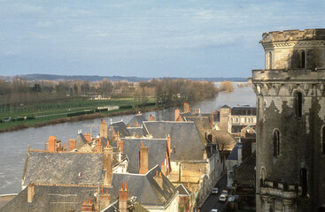 La Loire, Chateau, Amboise, 37, Indre et Loire, France - obrazy, fototapety, plakaty