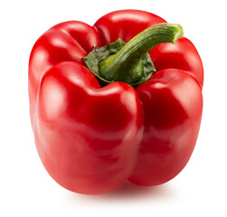 red bell pepper isolated on a white background. Clipping path - 780765172