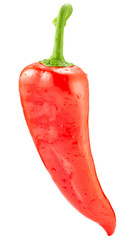 red hot chili pepper isolated on a white background. Clipping path