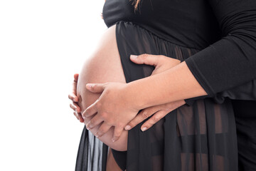 Big Pregnant belly child bearing motherhood