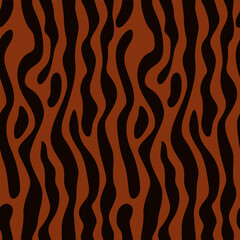 vector seamless pattern abstract fabric brown and black. wild animal skin print design - 780765983