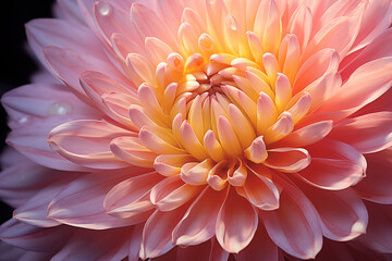 Chrysanthemum flower pistil , Macro photography