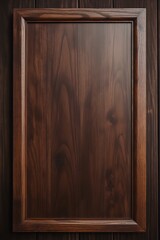 Retro dark wood grain texture background with frame - obrazy, fototapety, plakaty