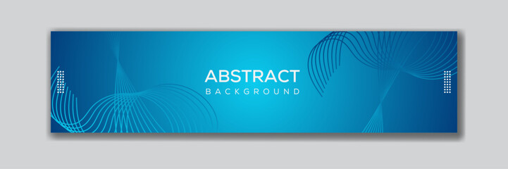 Creative abstract technology design for the LinkedIn cover banner template 