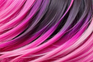 In this stunning image, the intricate details of the ombre pink hair are highlighted in a close-up shot, radiating elegance and sophistication.