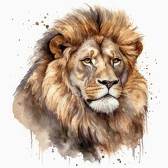 Lion - watercolor - 780780149