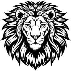 lion head illustration