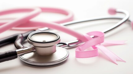 The Stethoscope and Pink Ribbon