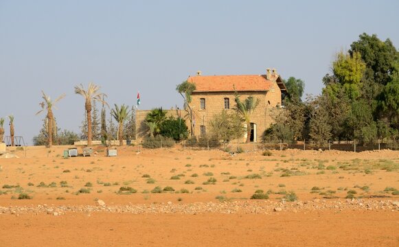 Antigua estación de tren al sur de Ammán, Jordania