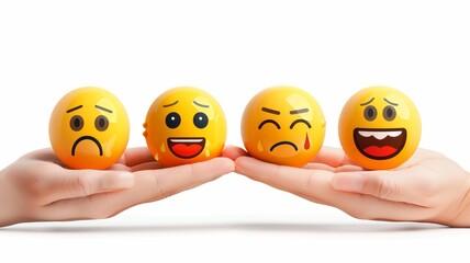 Emojis icons on a white background.