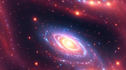 abstract stars and galaxies in the endless space of space