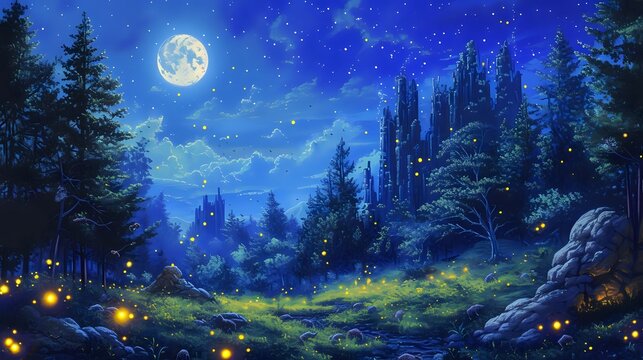 Mystical Whispers: Forest Magic Unveiled./n