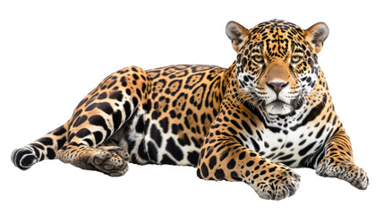 Obraz premium Leopard on transparent background. 