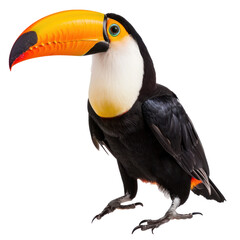 Toucan on transparent background. 