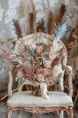 Wedding Bouquet - Dried Rustic Flowers