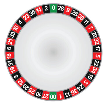 Roulette wheel isolated. vector illustration