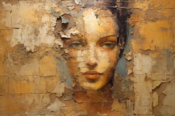 Grunge background - faded textures, distressed elements, and worn-out appearance paint a vivid portrait of the passage of time, showcasing the beauty that emerges from decay