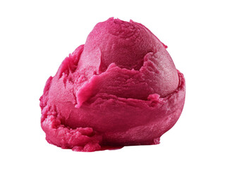 Beet Sorbet isolated on transparent png background. Generative ai