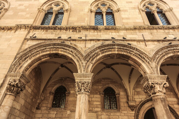 Old Town of Dubrovnik, Croatia. Old Town of Dubrovnik with traditional architecture, Croatia. 