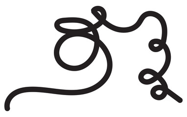 Obraz premium Strikethrough lines collection. Set of hand drawn freehand emphasis elements, underline, marker or ball pen line, crossed scribble stripe