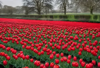  field of tulips in spring © Simon Edge