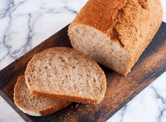 Bran bread chopped