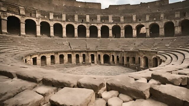 The ruins of the Roman amphitheater are not only a cultural monument, but also a place that is a monument to the past.