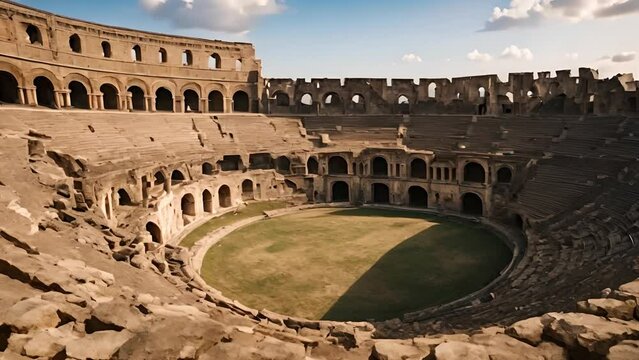 The ruins of the Roman amphitheater are not only a cultural monument, but also a place that is a monument to the past.