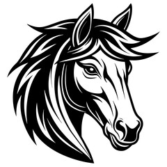 horse-head-mascots-vector-image-on-white-backgroun