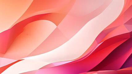 Abstract flowing shapes in red and pink hues. Vibrant and modern design concept with copy space for design and print.