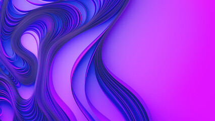 Violet layers of cloth or paper warping. Abstract fabric twist. 3d render illustration - 780808740