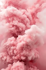 Close-Up of Ethereal Pink Mist Clouds