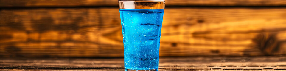 Pure drinking water fills a glass, symbolizing clarity and vitality - obrazy, fototapety, plakaty