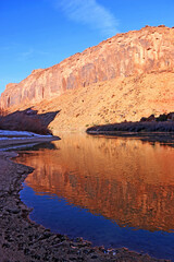 Colorado River Valley, Utah in winter	